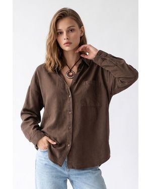 MixRay Tencel Shirt - Brown