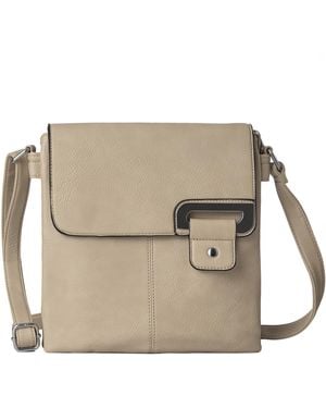 Woodland Leathers Crossbody Bag Messenger Shoulder Bag - Natural
