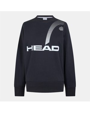 Head Rally Wordmark Crew Neck Long Sleeve Sweatshirt - Blue