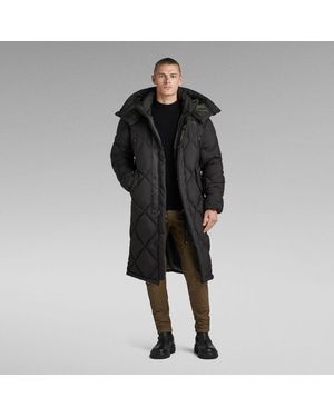 G-Star RAW G-Star Raw G- Whistler Xl Long Blanket Puffer Coat - Black