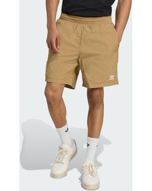 adidas Originals Trefoil Essentials Woven Shorts - Natural