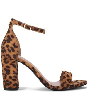 Carvela Kurt Geiger Capo Block Heel Sandals - Metallic