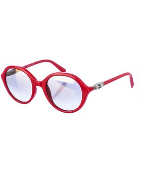 Swarovski Acetate Sunglasses With Oval Shape Sk0228S - Red