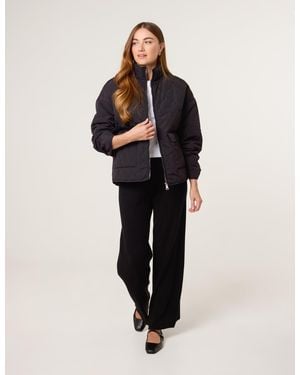 Blue Vanilla Knitted Wide Leg Trousers - Black