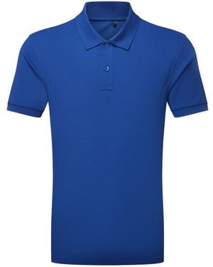 Asquith & Fox Glacier Tech Polo Shirt (Royal) - Blue
