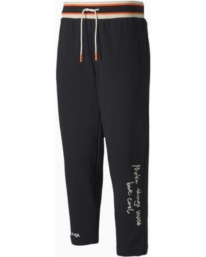 PUMA X Rdet Randomevent Cropped Sweat Trousers Joggers 596667 01 Textile - Black