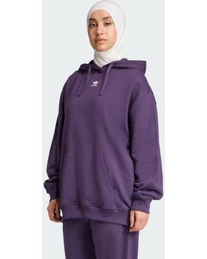 adidas Originals Essentials Loose French Terry Hoodie - Purple