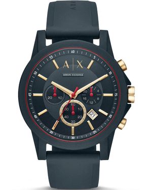 ARMANI EXCHANGE Outerbanks Watch Ax1335 Silicone - Grey