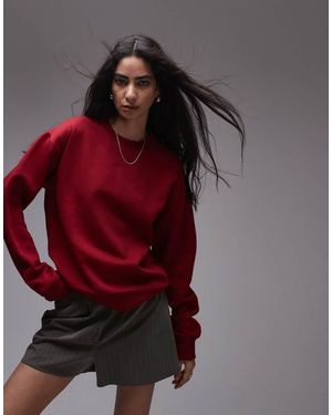 TOPSHOP Slim Sweat - Red