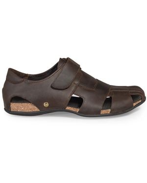 Panama Jack Fletcher Basic C1 Leather Sandals - Brown