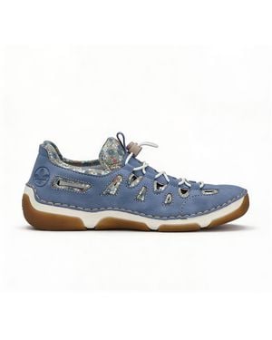 Rieker 55956 Comfort Shoes Sky - Blue