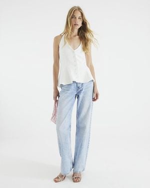 River Island Waistcoat Halter Neck Peplum - Blue
