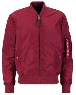 Alpha Industries Ma-1 Tt Two Tone Bomber Jacket - Red