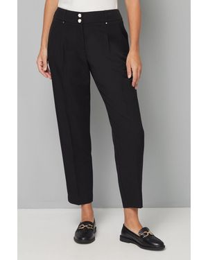 Wallis Petite Smart Tapered Leg Trousers - Black
