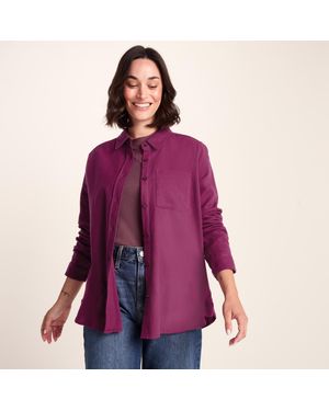 TOG24 Teiga Shirt Long Sleeve Washed Cotton - Purple