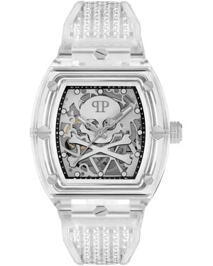 Philipp Plein The $Keleton Crystal Watch Pwpta0524 - Grey