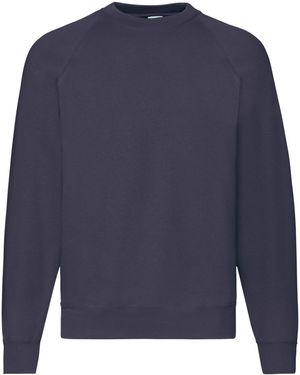 Fruit Of The Loom Klassiek Raglan Sweatshirt (deep Navy) - Blauw