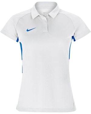 Nike Ladies Contrast Panel Raglan Polo Shirt - White