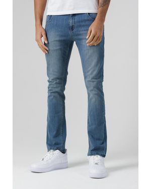 Monkee Genes Organic Cotton Blend Skinny Mid-Rise Denim Jeans - Blue