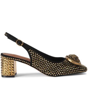 Kurt Geiger Chelsea Block Slingback Heels - Black
