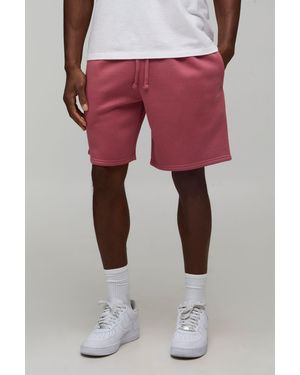 BoohooMAN Basic Relaxed Fit Jersey Short - Red