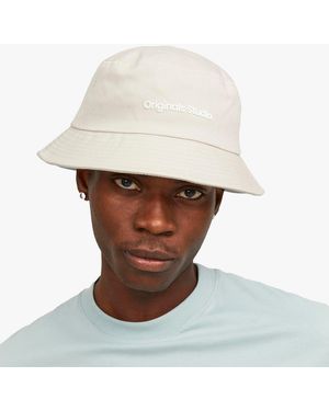 Jack & Jones Vesterbro Bucket Hat Moonbeam - White