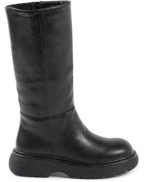 19V69 Italia by Versace Short Boot Leather - Black