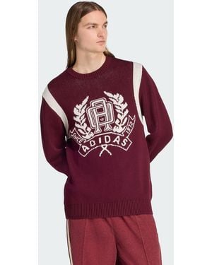 adidas Regular Knitted Jumper - Red