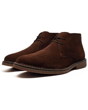 MAINE Fennel By Debenhams Suede Boots - Brown