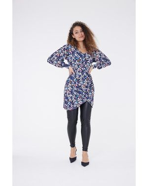 Chapter London Bodycon Jurk Met Luipaardprint - Blauw