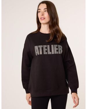 Blue Vanilla Atelier Diamante Sweatshirt - Black