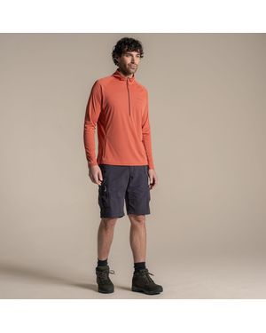 Craghoppers Nosilife Half Zip Pullover (Dark Sahara) - Red