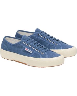 Superga 2750 Og Washed Cotton Trainers /Off) - Blue