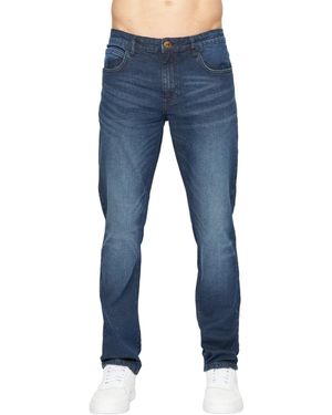 Crosshatch Svelte Stretch Jeans (Dark Wash) - Blue