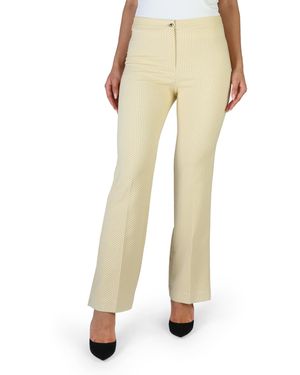 Fontana 2.0 Straight Leg Trousers Subtle Pattern - Natural