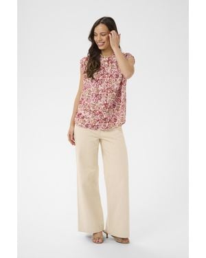 Saint Tropez Mouwloos Shirt Edasz Mouwloos Shirt Regular Fit - Meerkleurig
