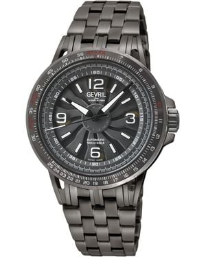 Gevril 49300B Wind Master Swiss Made Automatic, Sellita Sw200-1 Watch - Black