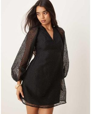 Nobody's Child Zendaya Mini Organza Dress - Black