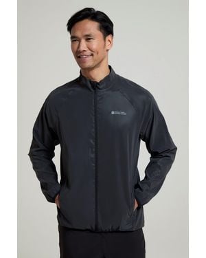 Mountain Warehouse '360' Reflective Jacket Water Resistant Breathable Running Coat - Blue
