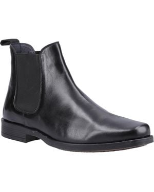 Hush Puppies Brennan Leather Boots - Black
