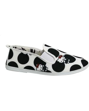 Flossy Gloves Style Hello Kitty Plimsolls Textile - Black
