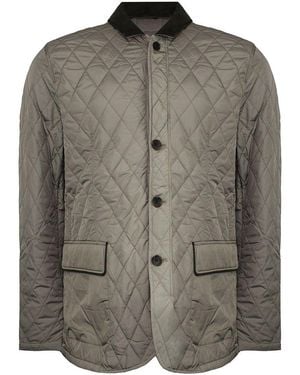 Hackett Padded Quilted Blazer - Grey
