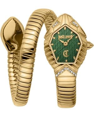 Just Cavalli Snake 316L Stainless Steel Watch - Yellow