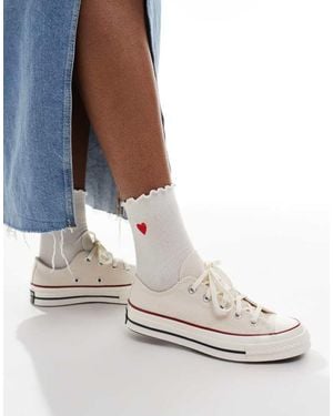 Converse Chuck 70 Ox Wide Fit Trainers - White