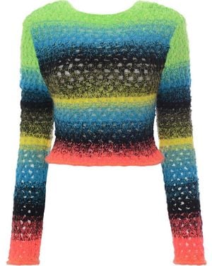 AGR Lace Mohair Top - Blue
