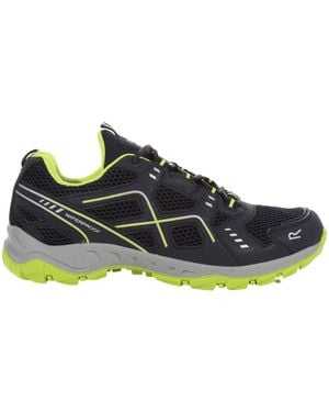 Regatta Vendeavour Waterproof Walking Shoes /Lime Punch) - Blue