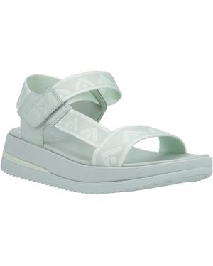Fitflop Surff Back Strap Polyester/Leather Sagebrush Wide Sandals - Blue