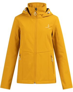 Dreimaster Softshell Jas 3master Dames Mosterd - Geel
