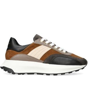Kurt Geiger Leather Gaspar Trainers - Brown