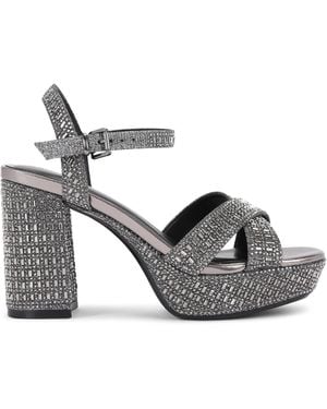 KG by Kurt Geiger Fleur Platform Sandals - Grey